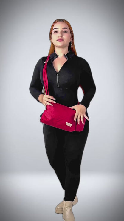 Bolso Cuba Negro Con Monedero