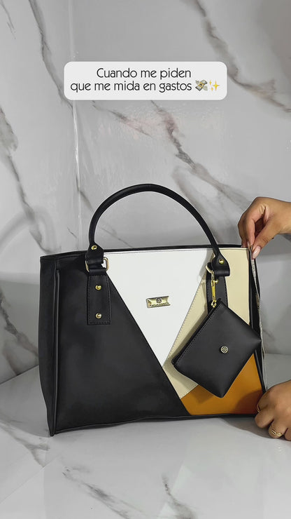 Cartera Olga Negro con Accesorio