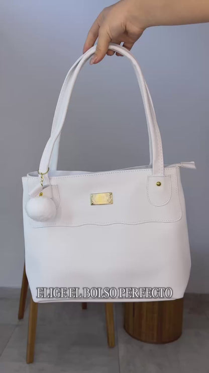 Cartera Gema Beige con Accesorio