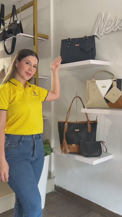 Cartera Olga Beige con Accesorio