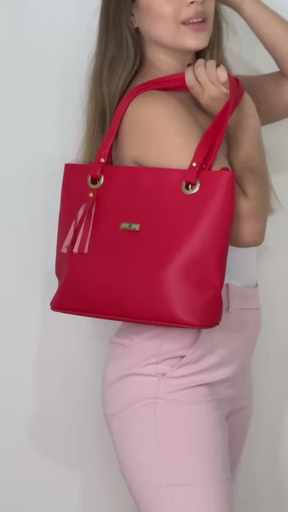 Cartera Gady Rojo con Accesorio