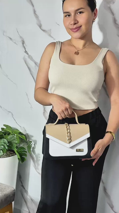 Bolso de mano Magy Negro con correa removible