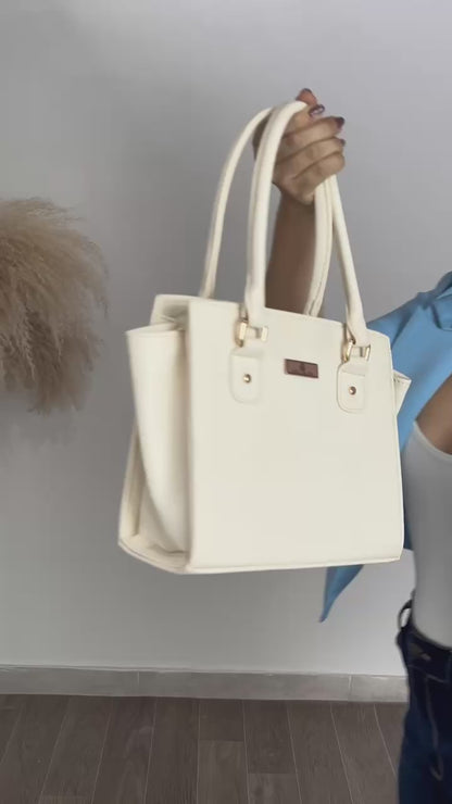 Bolso Jess Beige Con Correa Ajustable