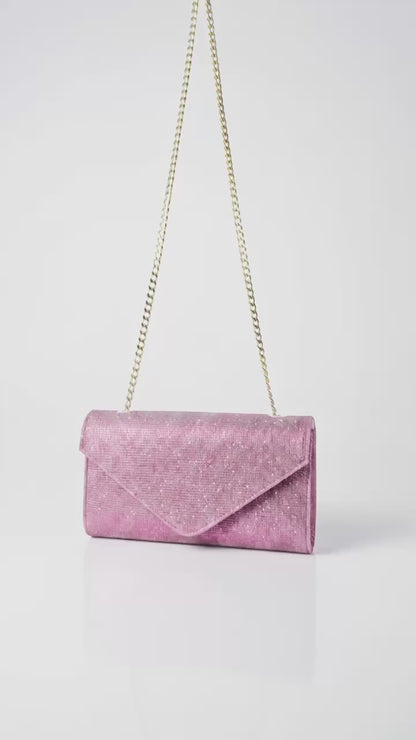 Clutch de Fiesta con Cadena Dorada — Maite